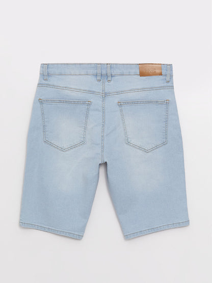 Slim Fit Men's Jean Shorts