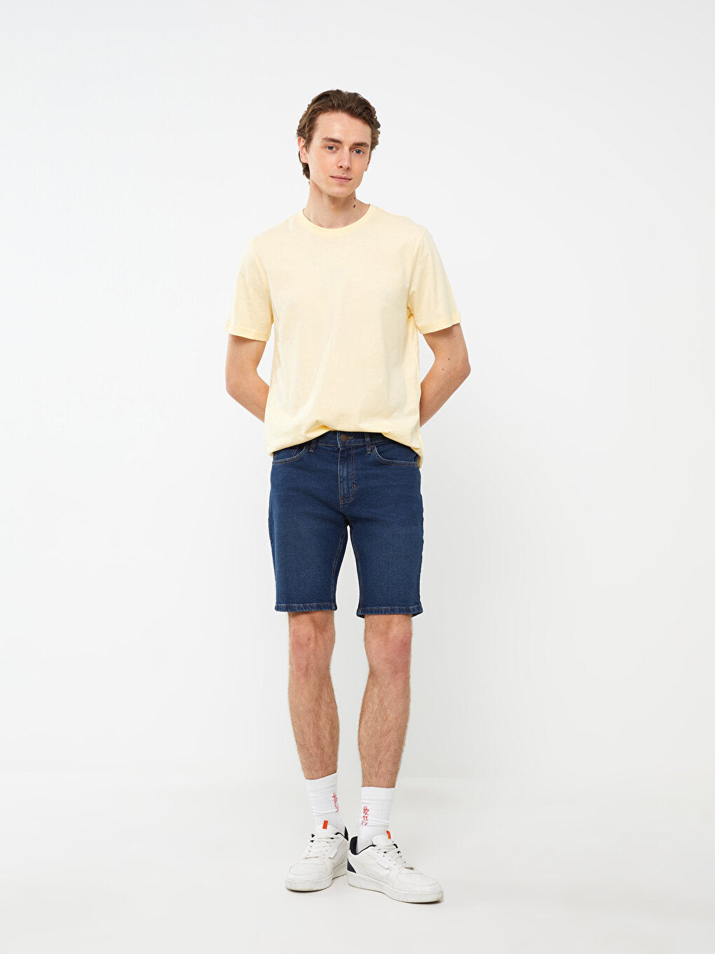 Slim Fit Men's Jean Shorts