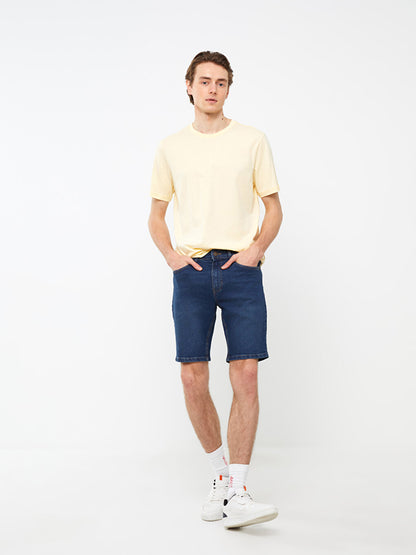 Slim Fit Men's Jean Shorts