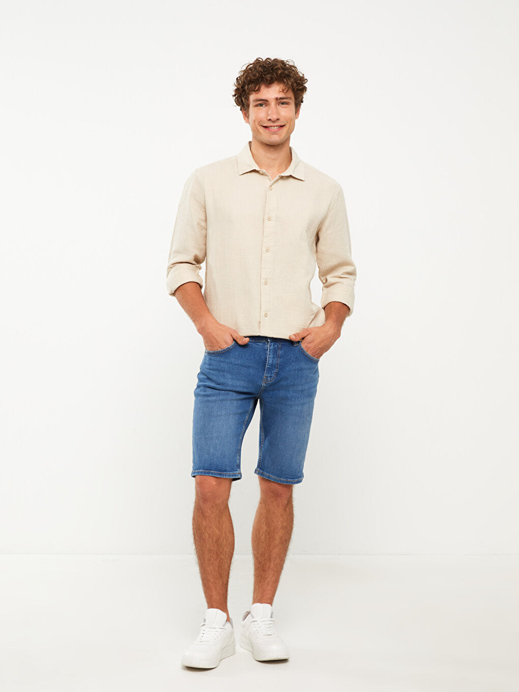 Extra Slim Fit Men's Jean Shorts