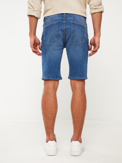 Extra Slim Fit Men's Jean Shorts