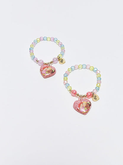 Princess Printed Girl's BFF Bracelet 2-pack