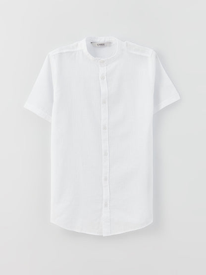 Judge Collar Basic Short Sleeve Boy's Shirt