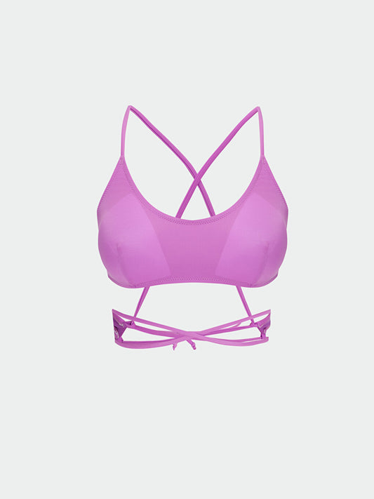 Flat Seam Padded Women's Bikini Top