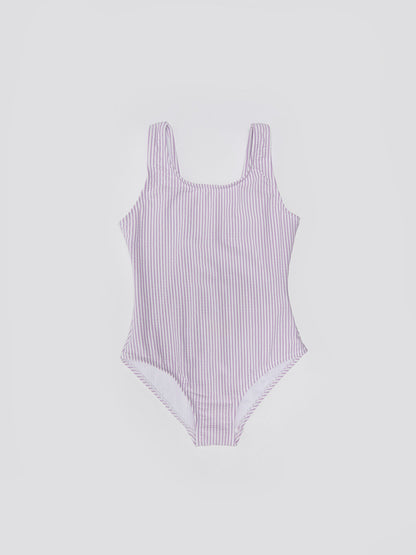 Striped Girl's Swimsuit