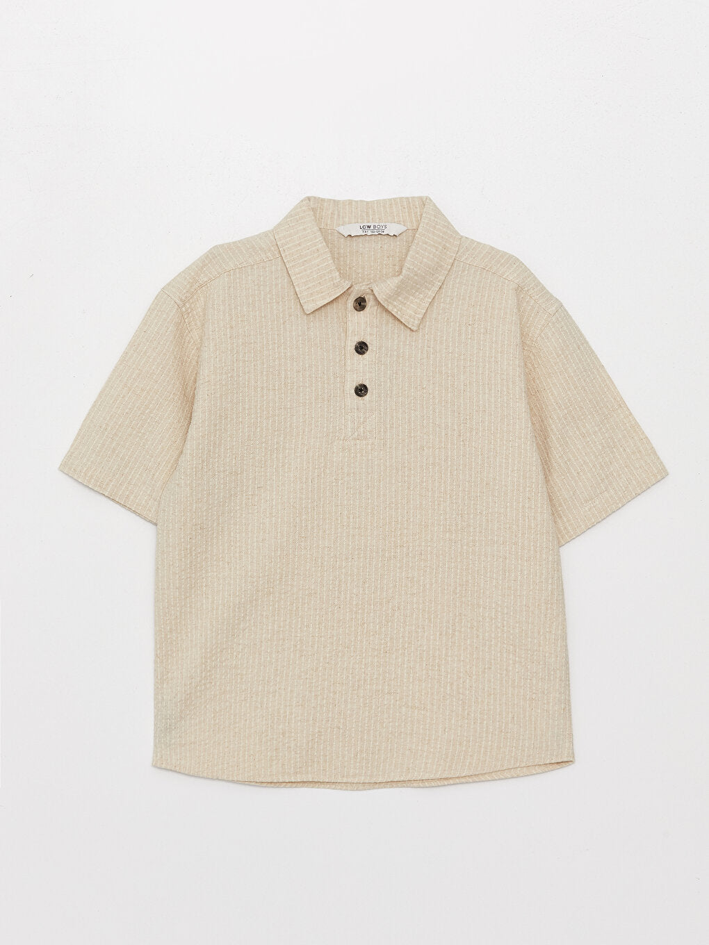 Comfortable Fit Linen Blend Boy's Shirt