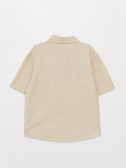 Comfortable Fit Linen Blend Boy's Shirt