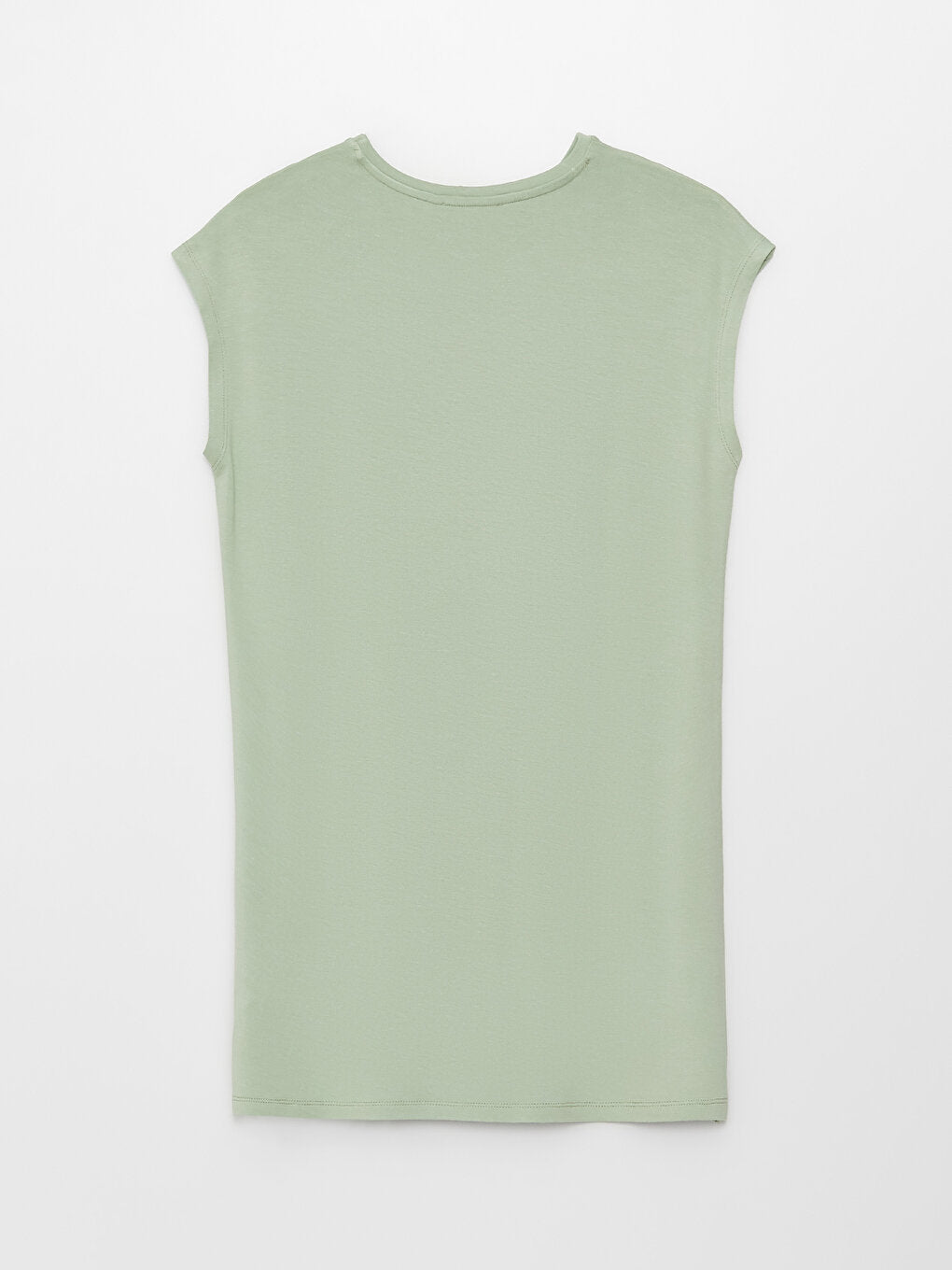 Women's Crew Neck Plain Sleeveless Tunic