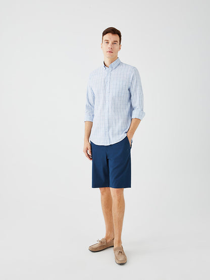 Standard Fit Poplin Men's Shorts