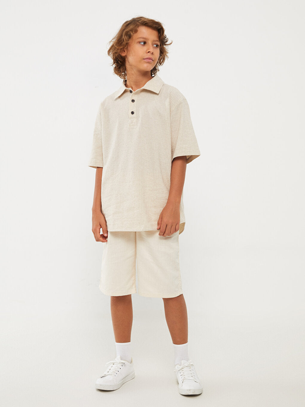 Comfortable Fit Boys' Shorts with Elastic Waist