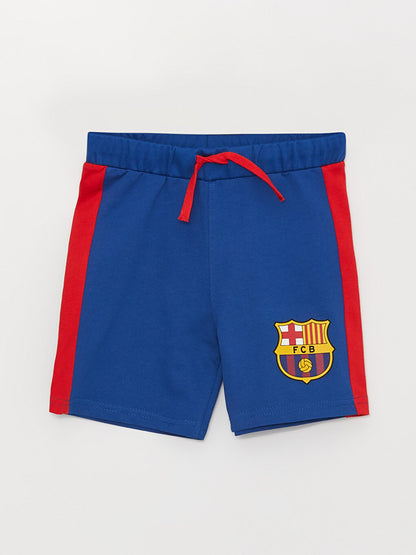 Barcelona Printed Boy Shorts with Elastic Waist