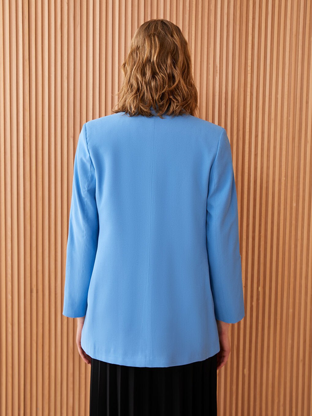 Plain Long Sleeve Women's Blazer Jacket