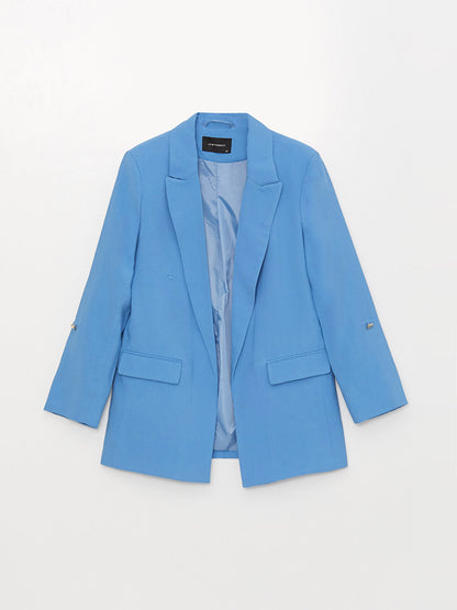 Plain Long Sleeve Women's Blazer Jacket