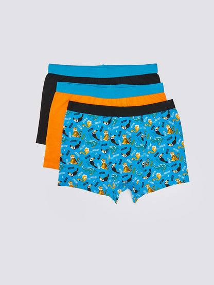 Printed Cotton Boys' Boxer 3-Piece