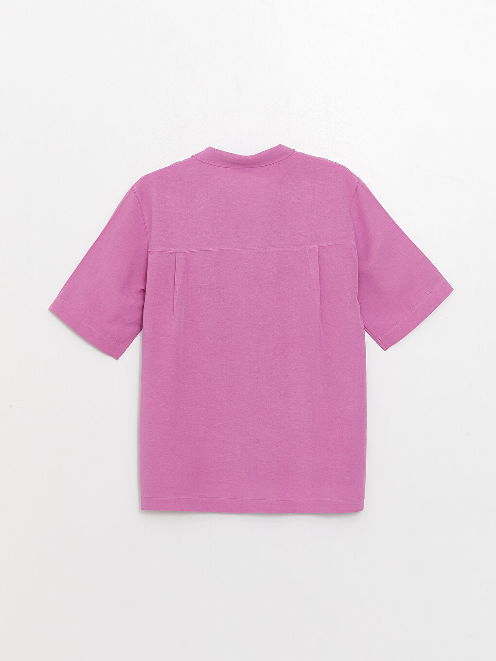 Plain Short Sleeve Oversize Women's Shirt