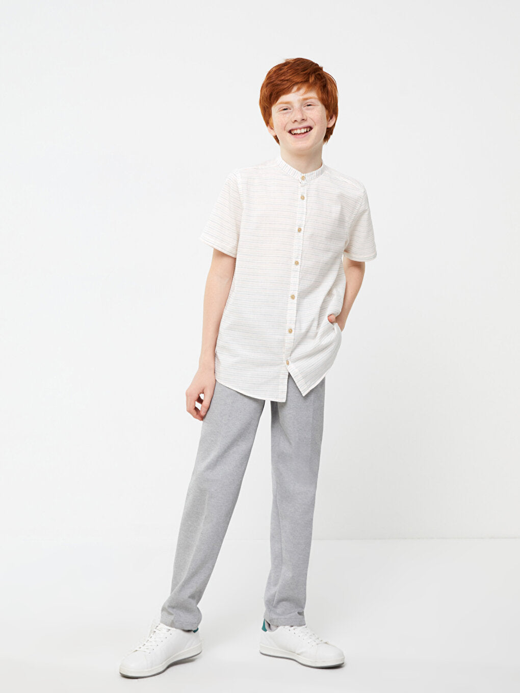 Elastic Waist Boy Trousers