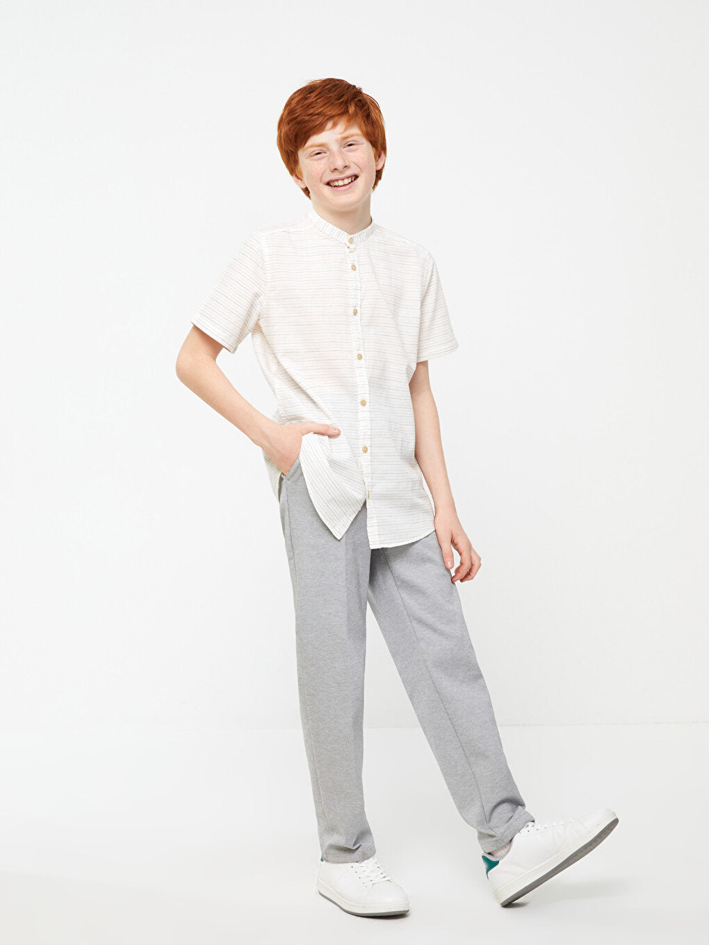 Elastic Waist Boy Trousers