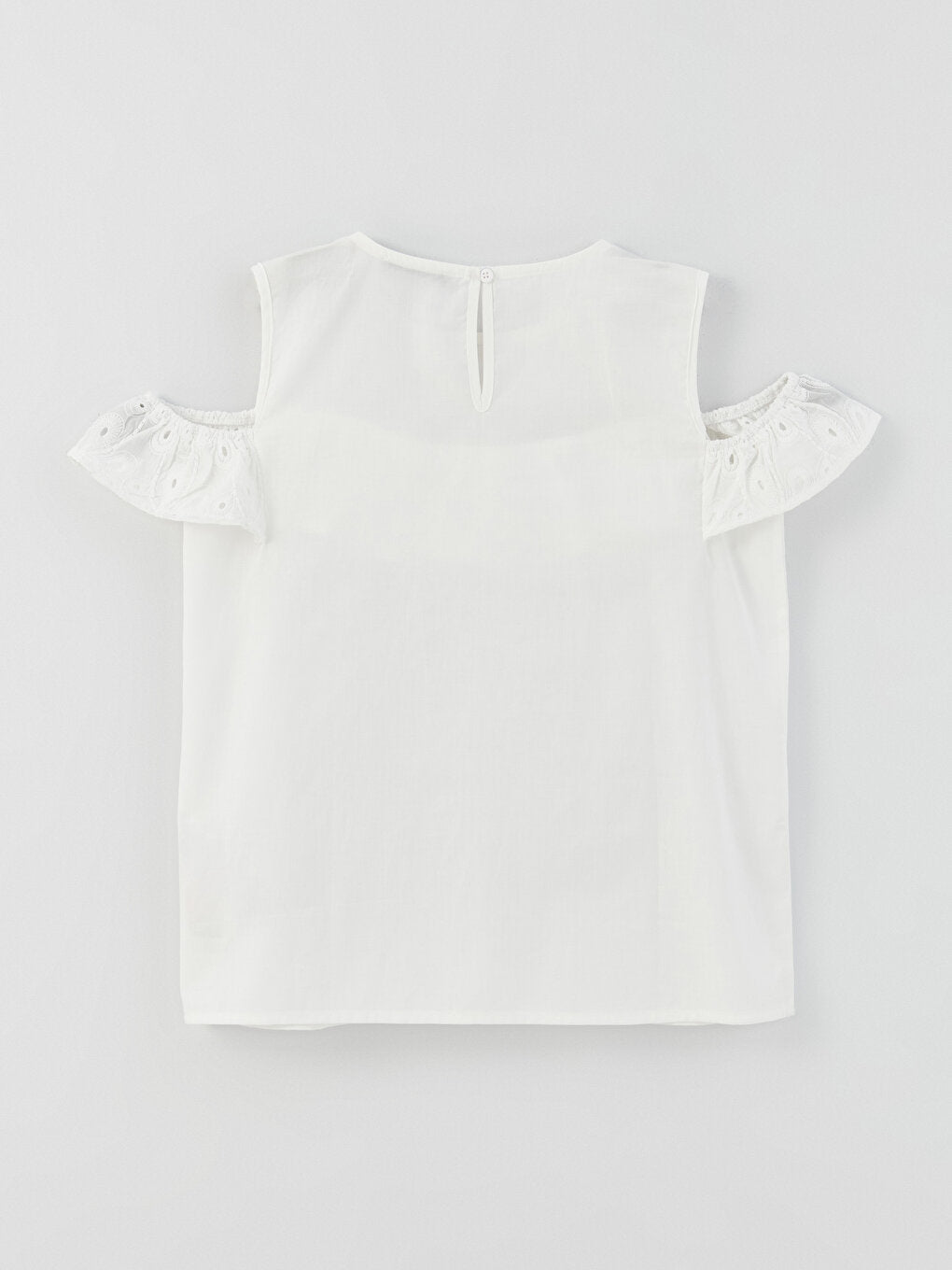 Crew Neck Girl's Blouse