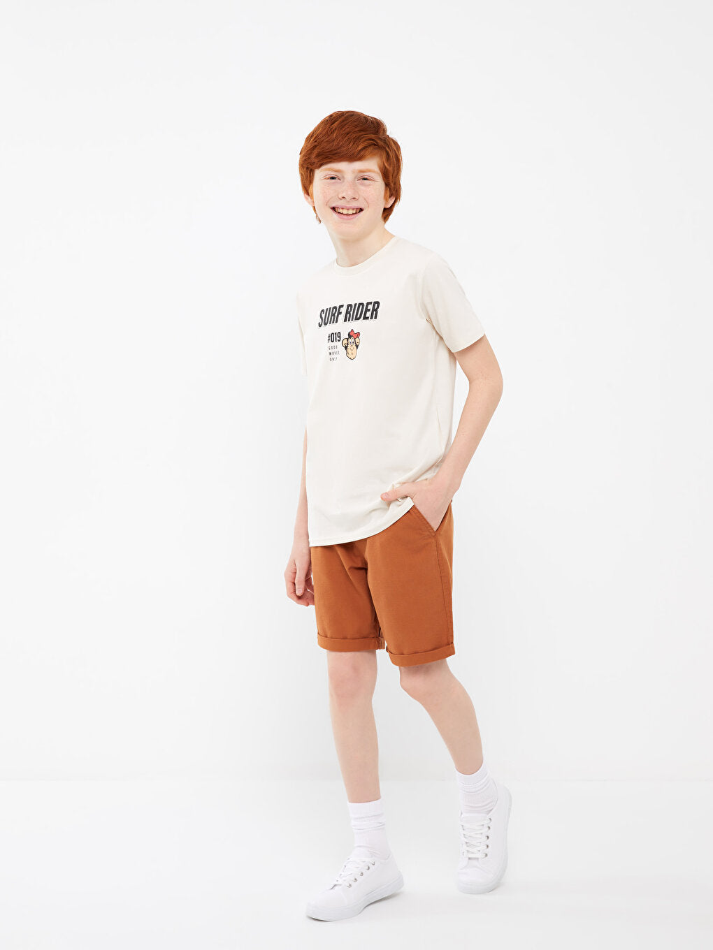 Basic Gabardine Boys' Shorts