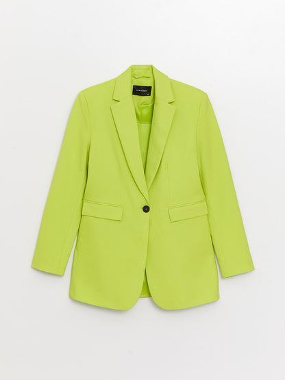 Plain Long Sleeve Women's Blazer Jacket