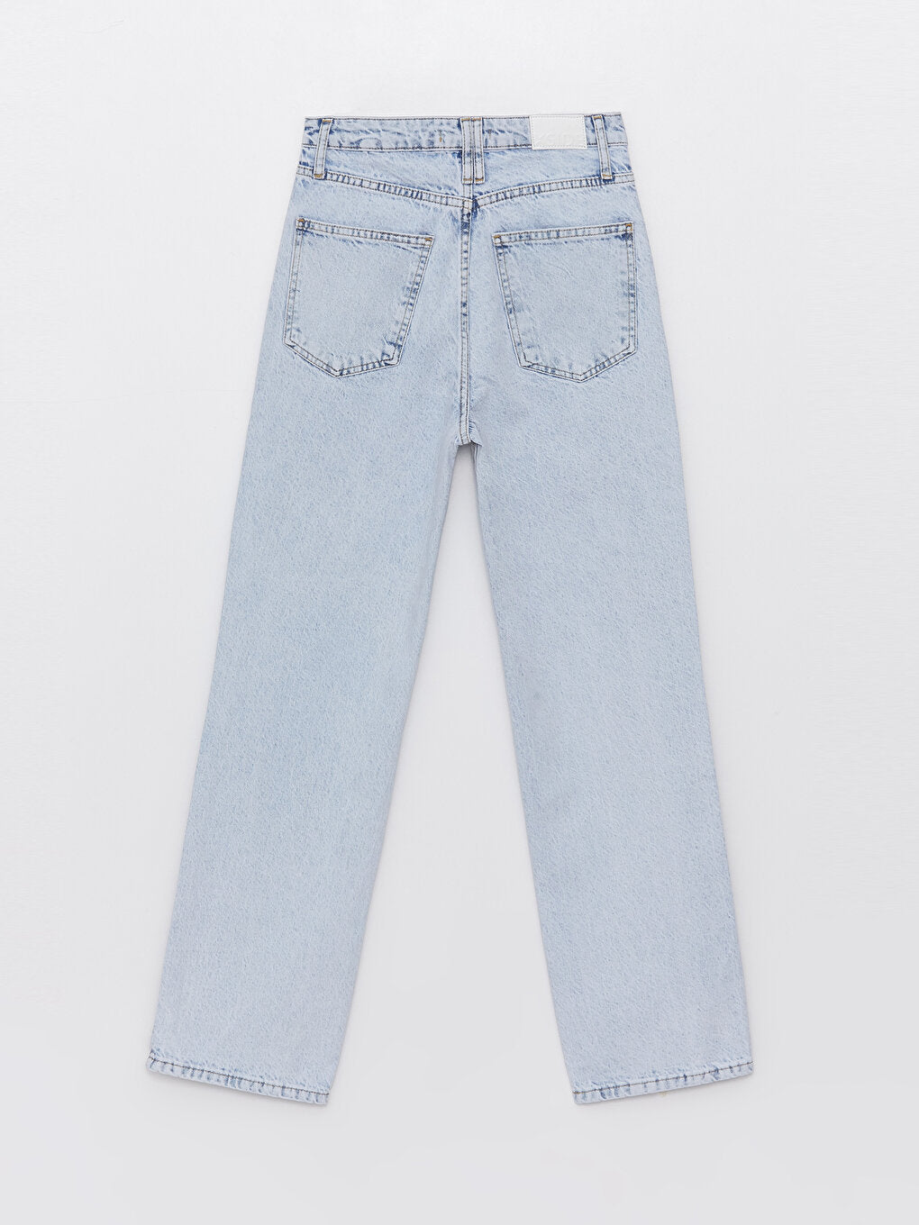 High Waist Straight Fit Women's Jean Trousers