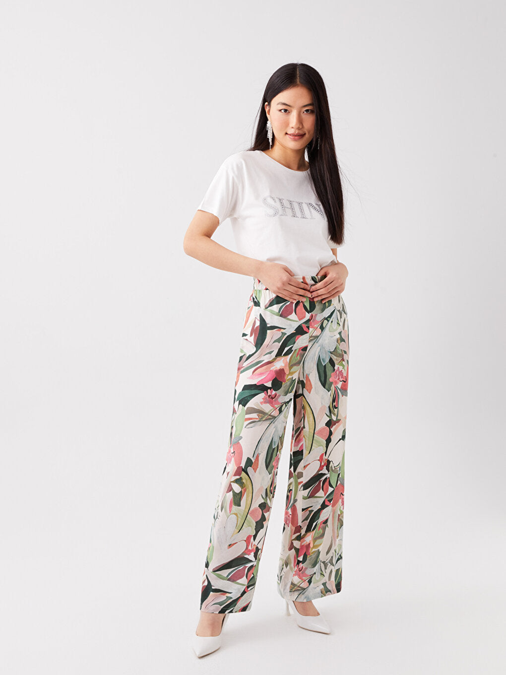 Comfortable Patterned Women's Trousers