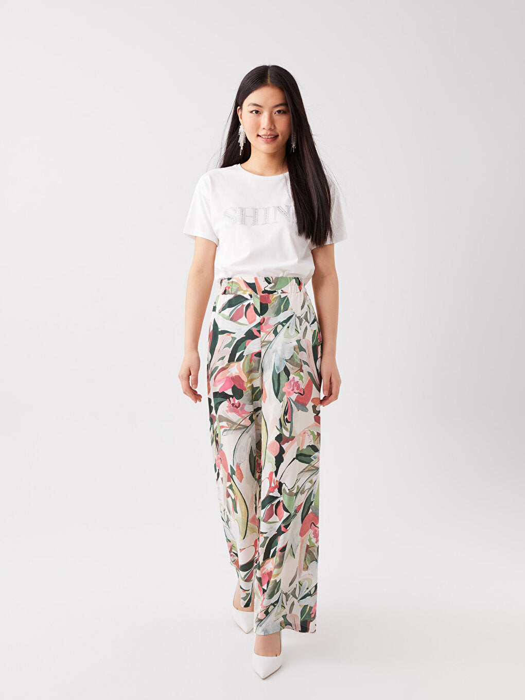 Comfortable Patterned Women's Trousers