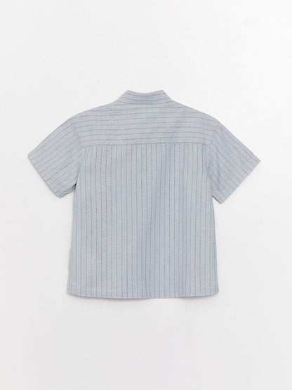 Comfortable Fit Linen Blend Boy's Shirt