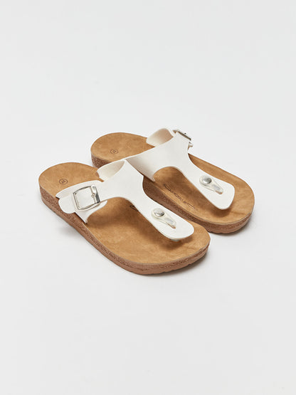 Women's Suede Look Flip Flops