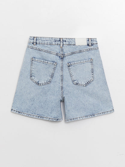 High Waist Slim Fit Women's Jean Shorts