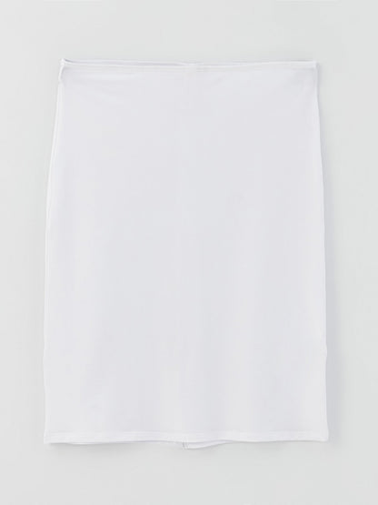 Women's Plain Underskirt with Elastic Waist