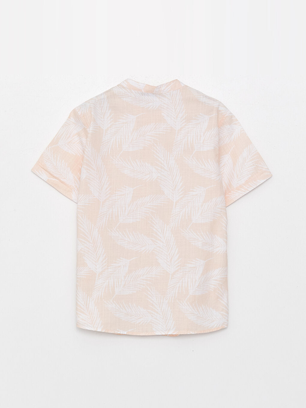 Judge Collar Patterned Short Sleeve Boy's Shirt