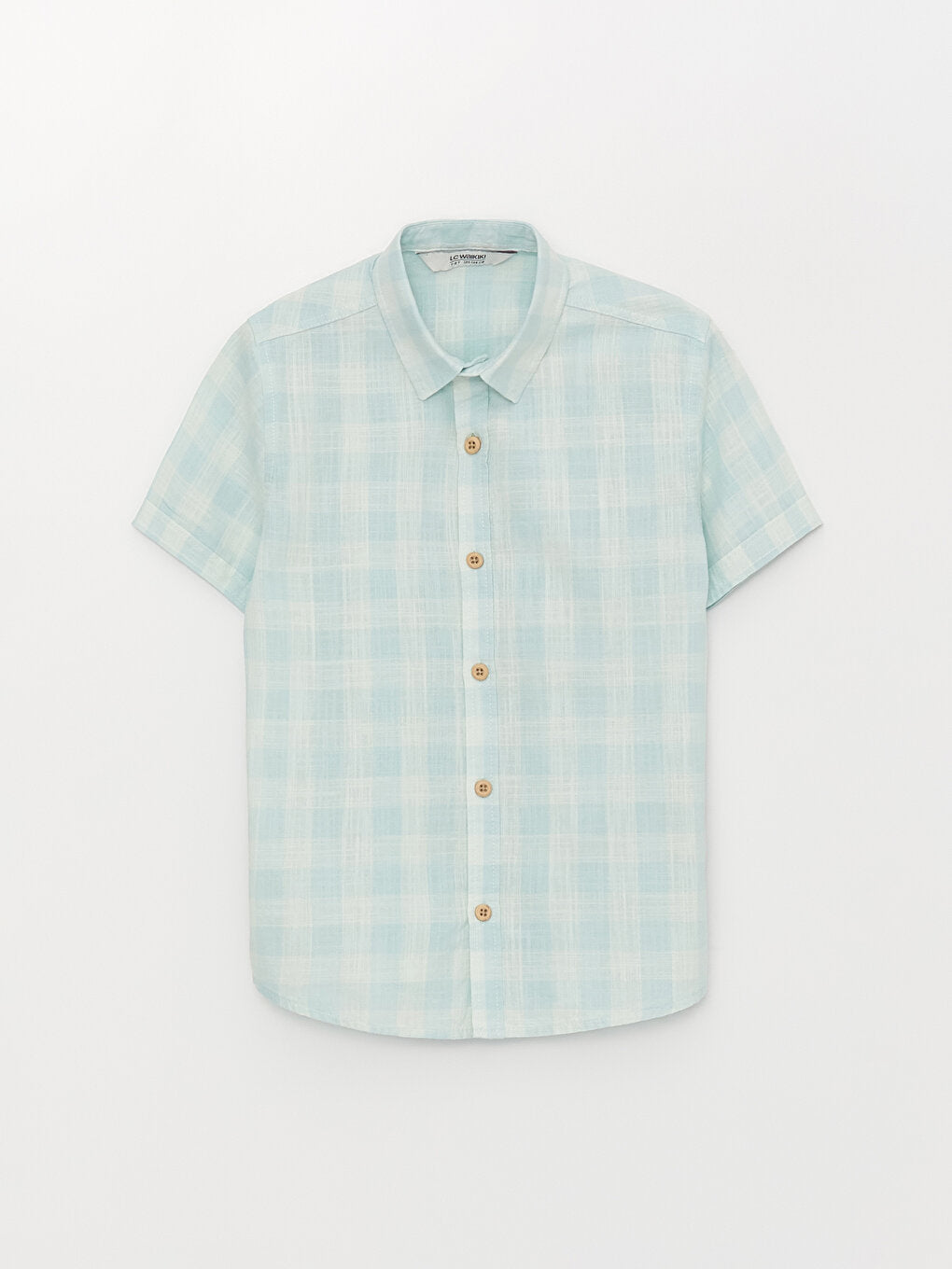 Plaid Short Sleeve Boy's Shirt