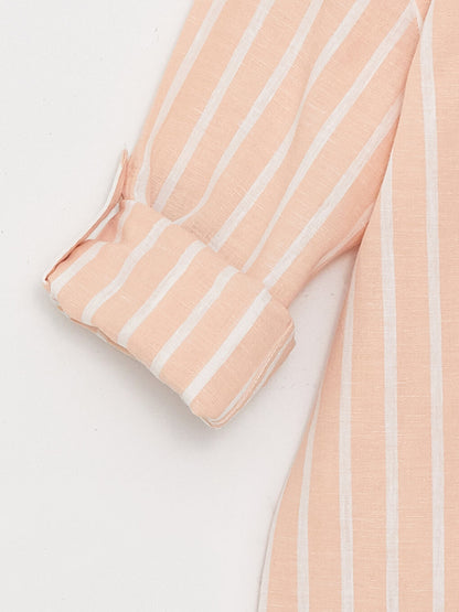 Striped Linen Blend Boy's Shirt