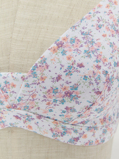 Non-wired Padded Floral Bra