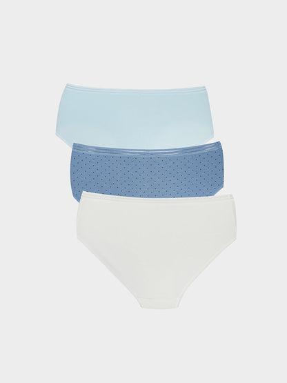 Polka Dot Hipster Panties 3 Pack