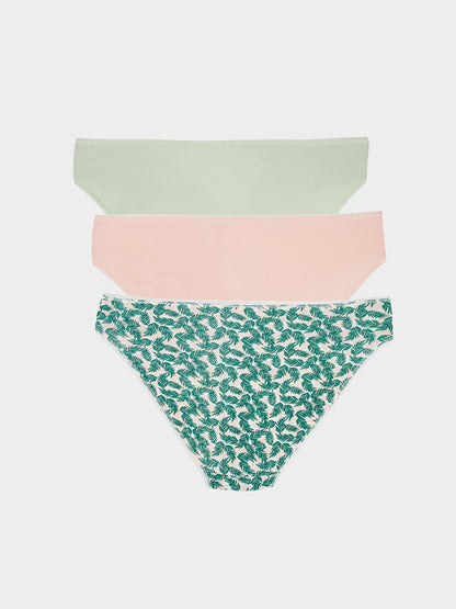 Patterned Bikini Panties 3 Pack