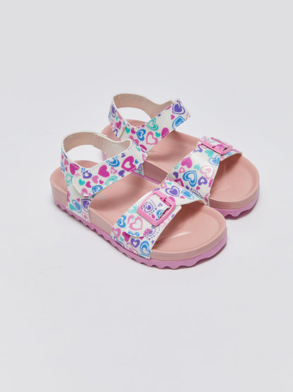 Printed Velcro Girls Sandals