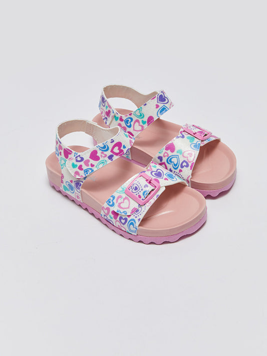 Printed Velcro Girls Sandals