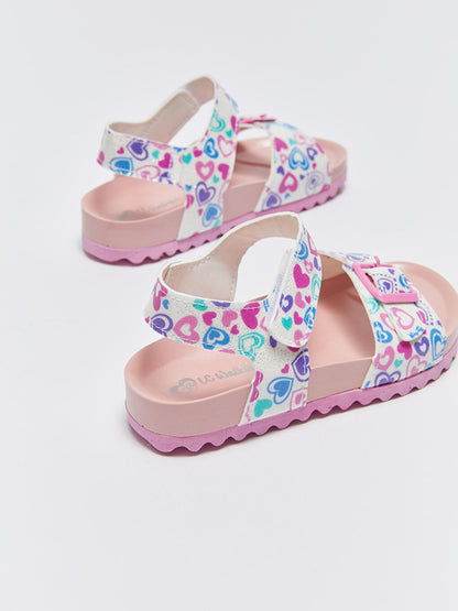 Printed Velcro Girls Sandals