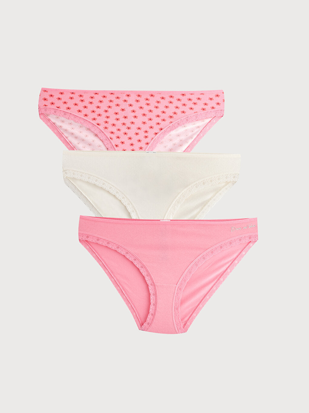 Patterned Bikini Panties 3 Pack