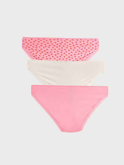 Patterned Bikini Panties 3 Pack