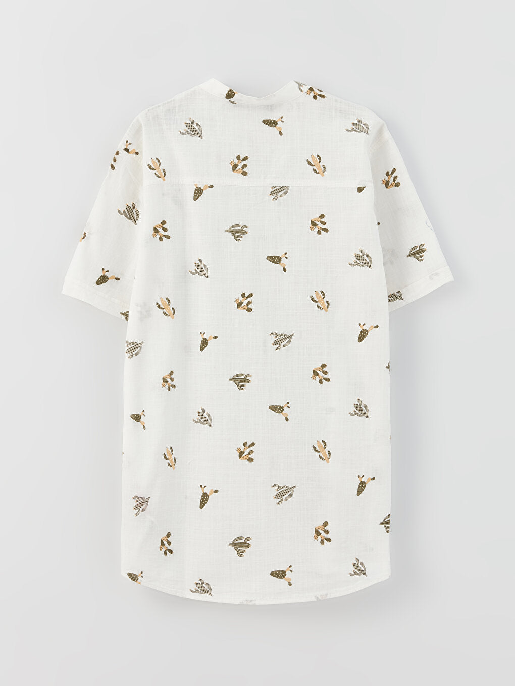 Judge Collar Patterned Short Sleeve Boy's Shirt