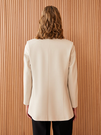 Women's Button-Front Blazer Jacket