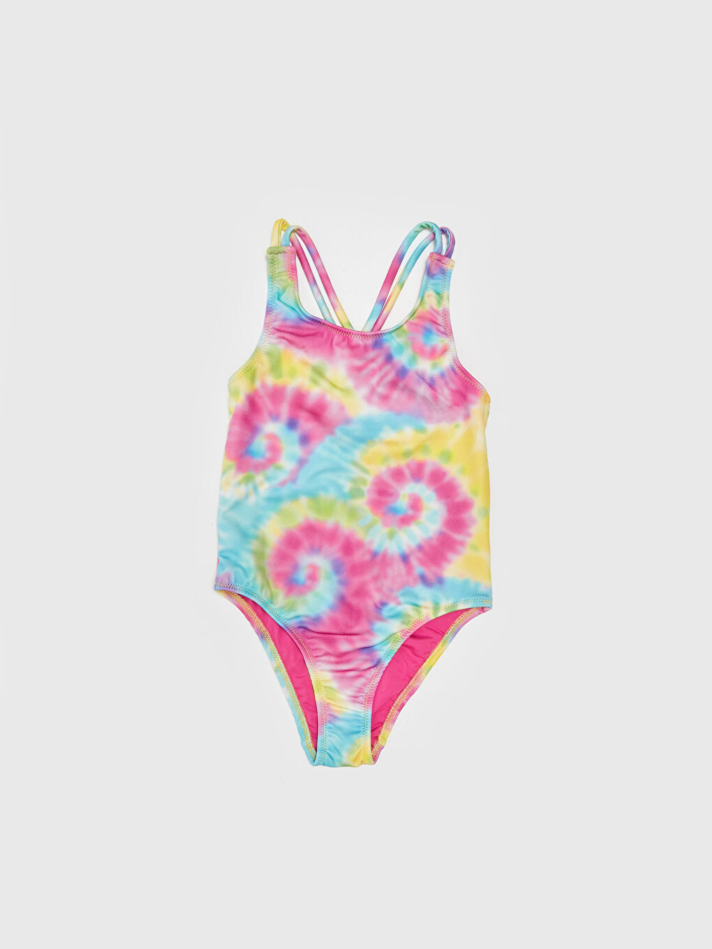 Patterned Girl's Swimsuit