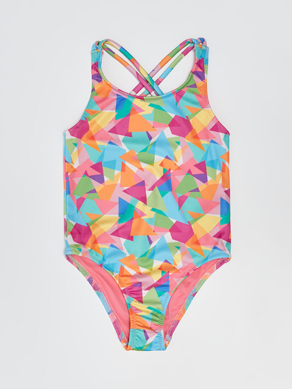 Patterned Girl's Swimsuit