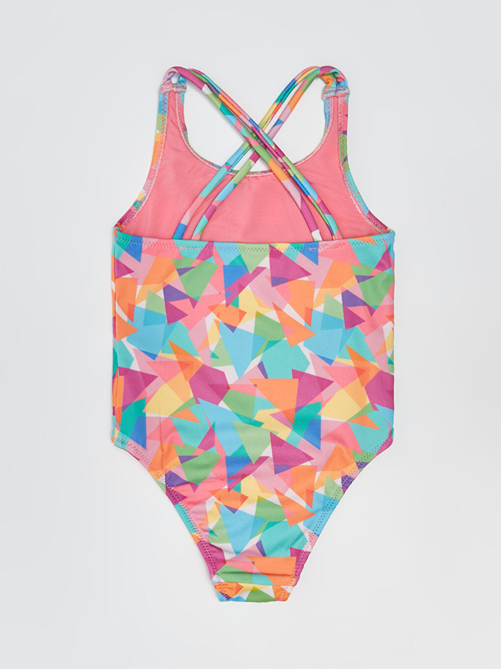 Patterned Girl's Swimsuit