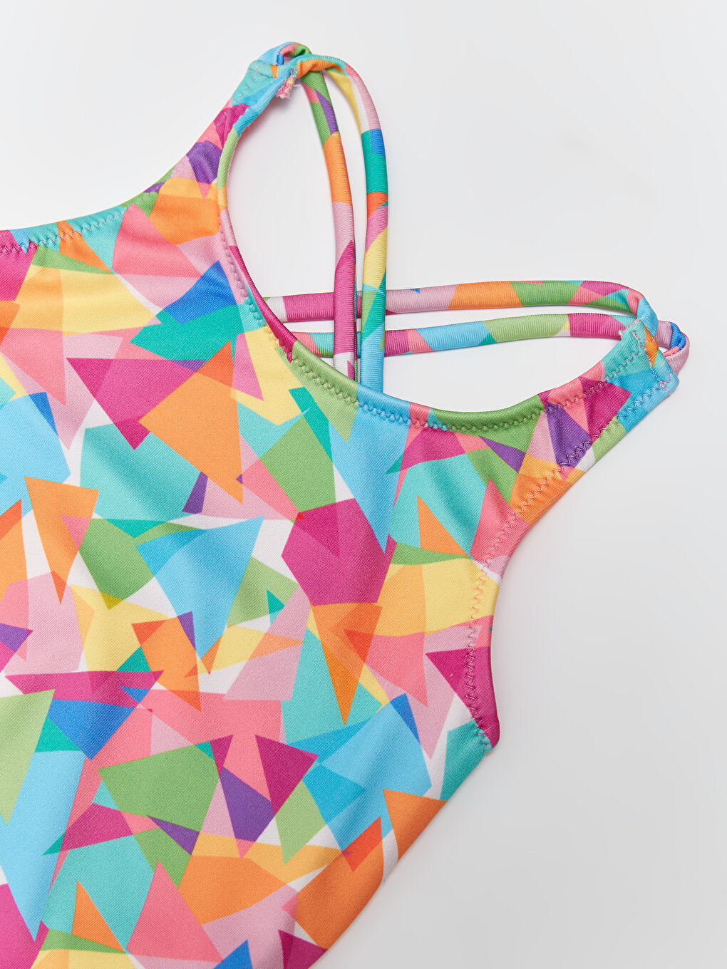 Patterned Girl's Swimsuit