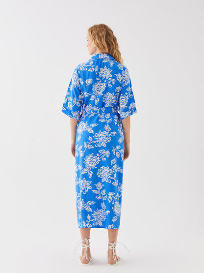 Floral Women's Shirt Dress