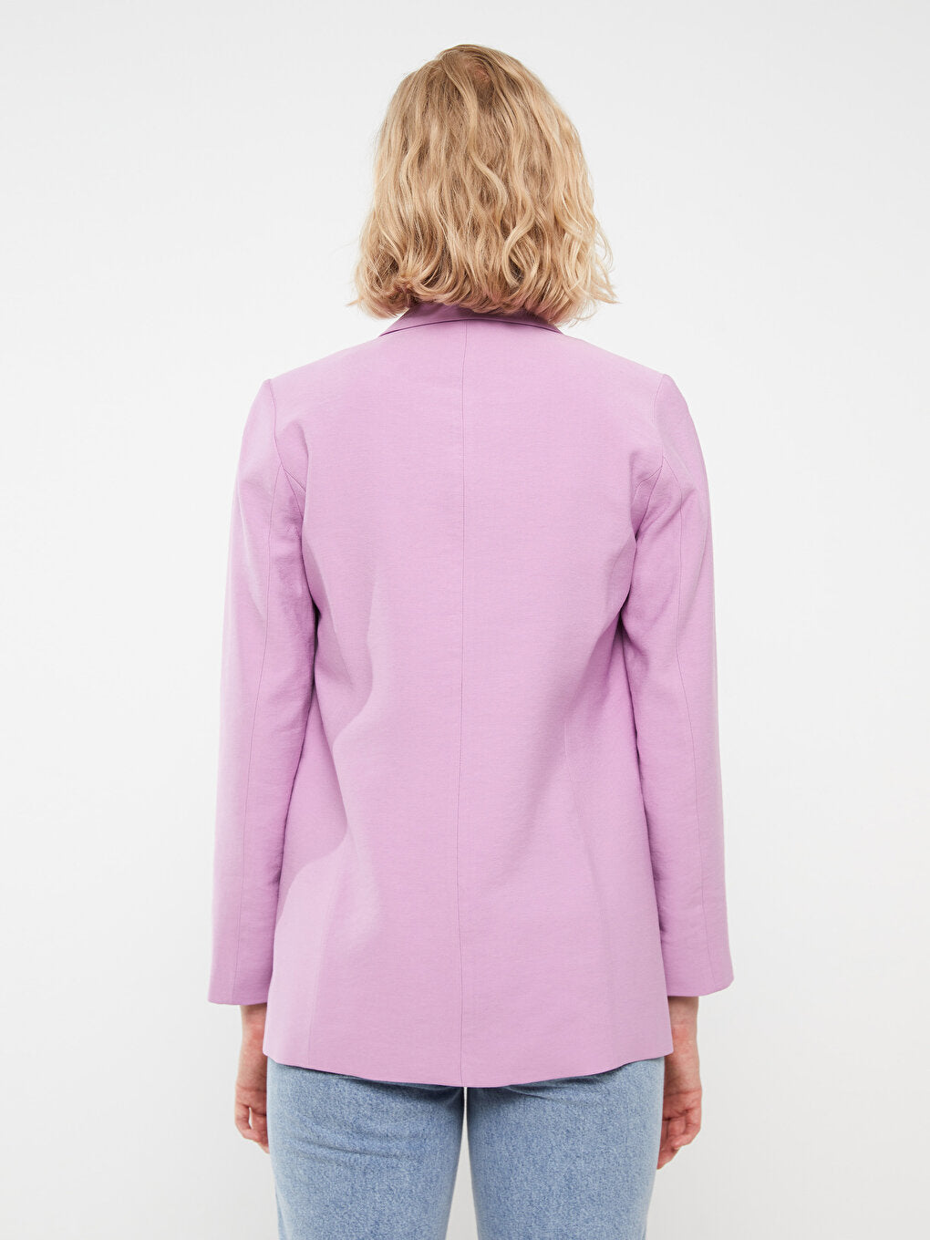 Plain Long Sleeve Women's Blazer Jacket